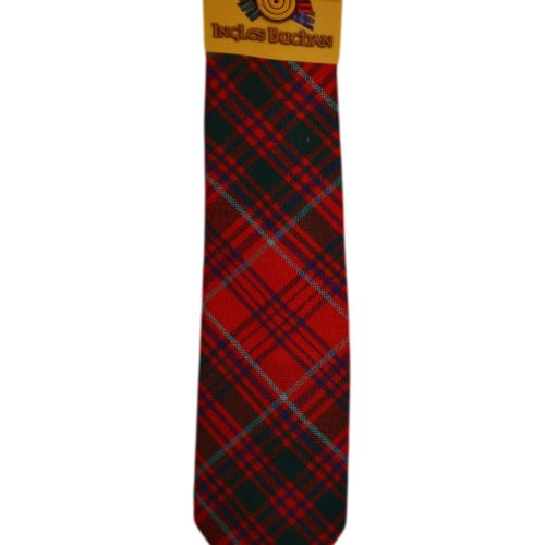 Men's Wool Tartan Tie - Grant Modern - Red