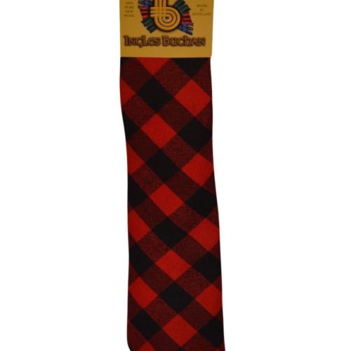 Men's Wool Tartan Tie - Rob Roy MacGregor Modern - Red