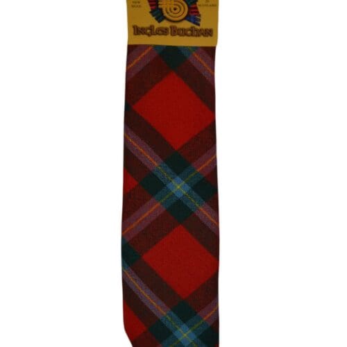 Men's Wool Tartan Tie - MacLaine Lochbuie Modern - Red