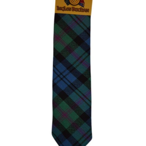 Men's Wool Tartan Tie - Baird Ancient - Green, Blue, Purple