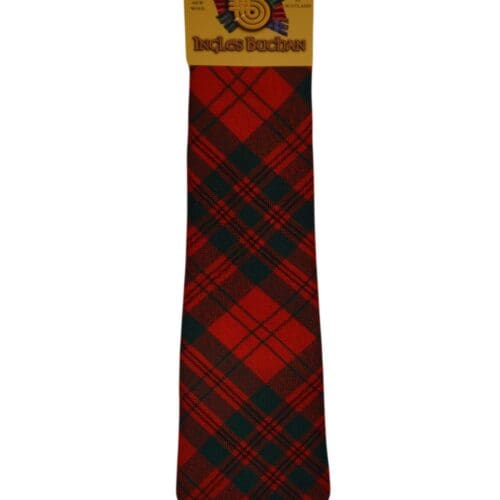 Men's Wool Tartan Tie - Livingstone Modern - Red, Green