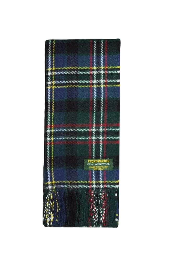 Scott Green Lambswool Tartan Scarf
