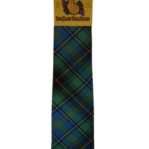 Men's Wool Tartan Tie - MacInnes Ancient - Green