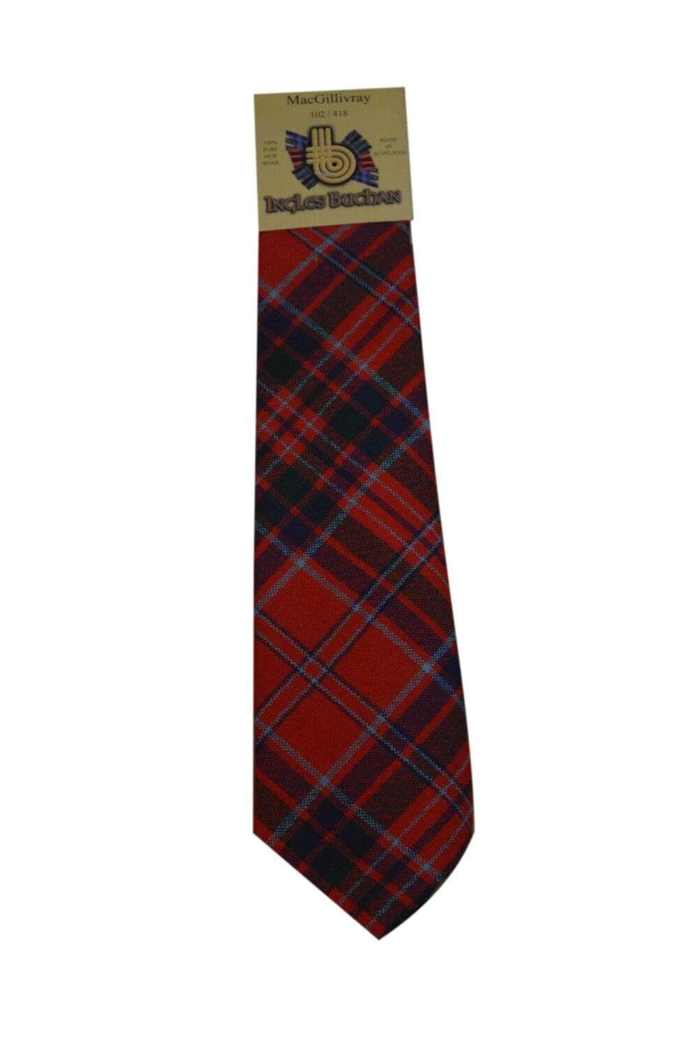 Men's Wool Tartan Tie - MacGillivray Modern