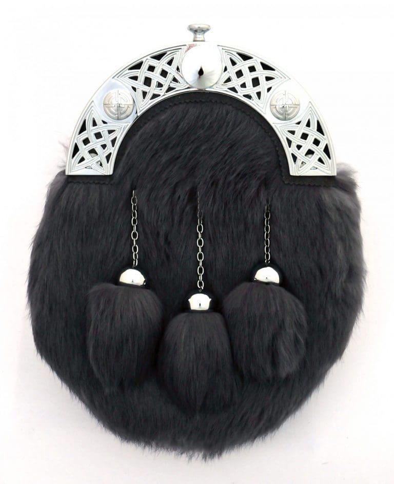 Grey Dress Rabbit Fur Sporran
