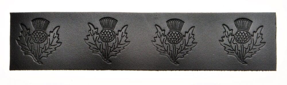 Kilt Belt - Thistle Embossed