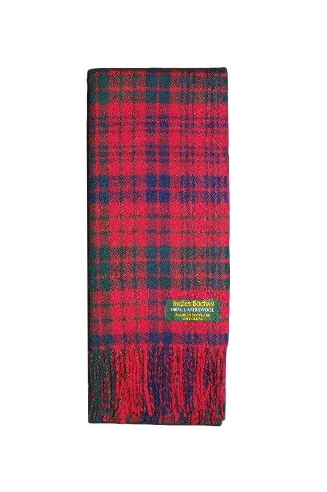 Ross Red Lambswool Tartan Scarf