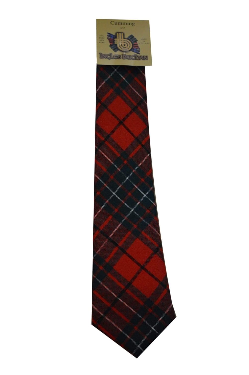 Men's Wool Tartan Tie - Cumming Modern