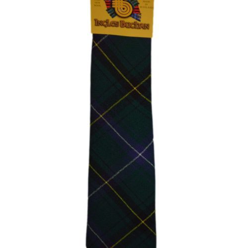 Men's Wool Tartan Tie - Henderson Modern - Green, Yellow