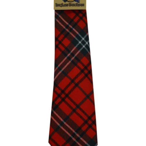 Men's Wool Tartan Tie - Morrison Red Modern