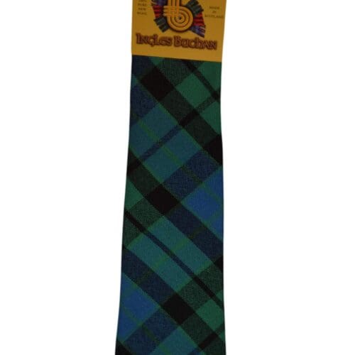 Men's Wool Tartan Tie - MacKay Ancient - Green