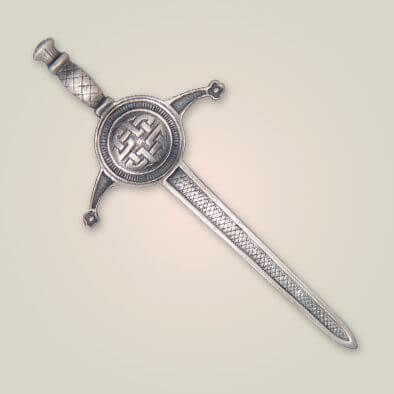 Celtic Thistle Sword Kilt Pin APS 68ANT