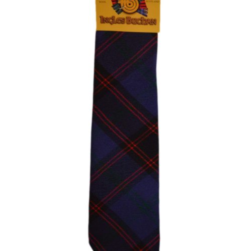 Men's Wool Tartan Tie - Home Modern - Purple, Red