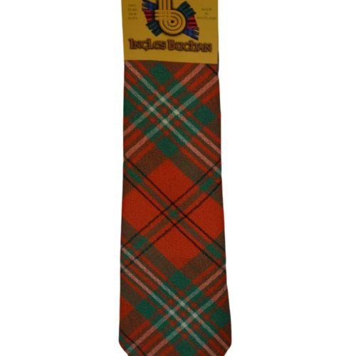 Men's Wool Tartan Tie - Scott Ancient - Orange