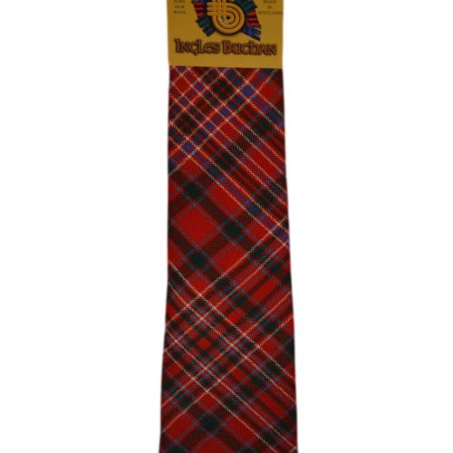 Men's Wool Tartan Tie - MacAlister Modern - Red, Green, White