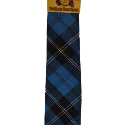 Men's Wool Tartan Tie - Ramsay Blue Modern