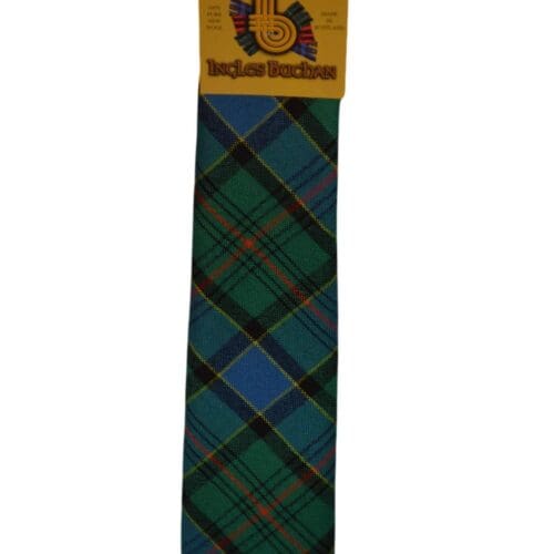 Men's Wool Tartan Tie - Ogilvie Hunting Ancient - Green
