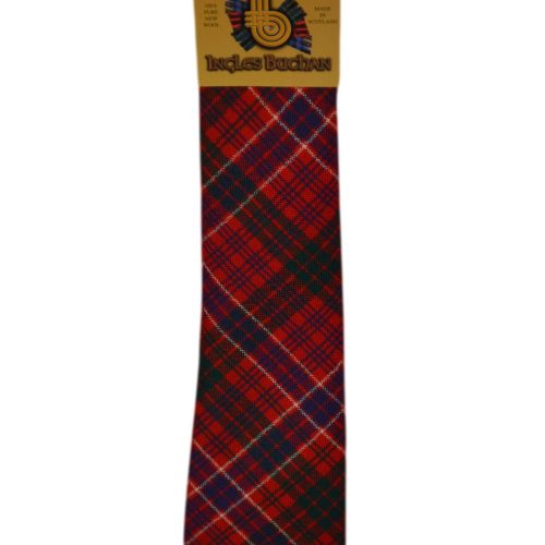 Men's Wool Tartan Tie - MacRae Modern - Red