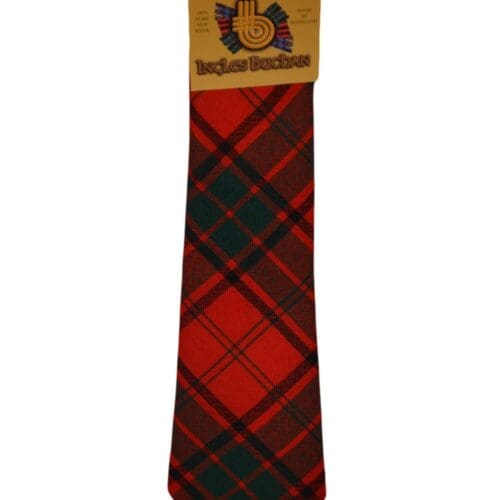 Men's Wool Tartan Tie - Maxwell Modern - Red