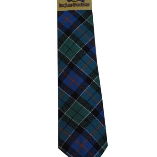 Men's Wool Tartan Tie - Leslie Hunting Ancient