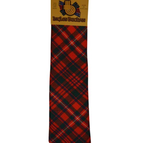Men's Wool Tartan Tie - MacKinnon Modern - Red