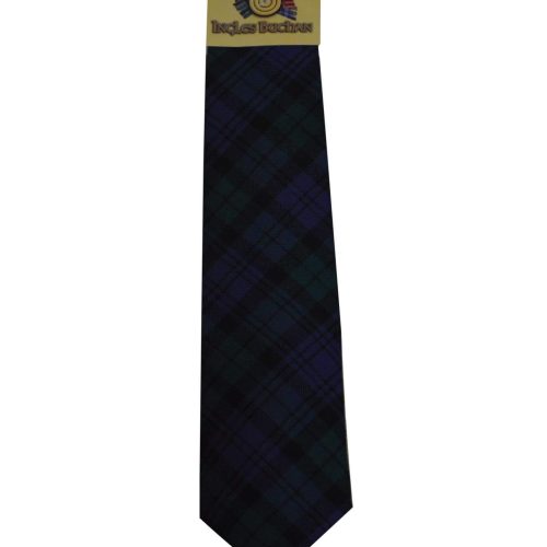 Men's Wool Tartan Tie - Campbell Modern - Blue, Green