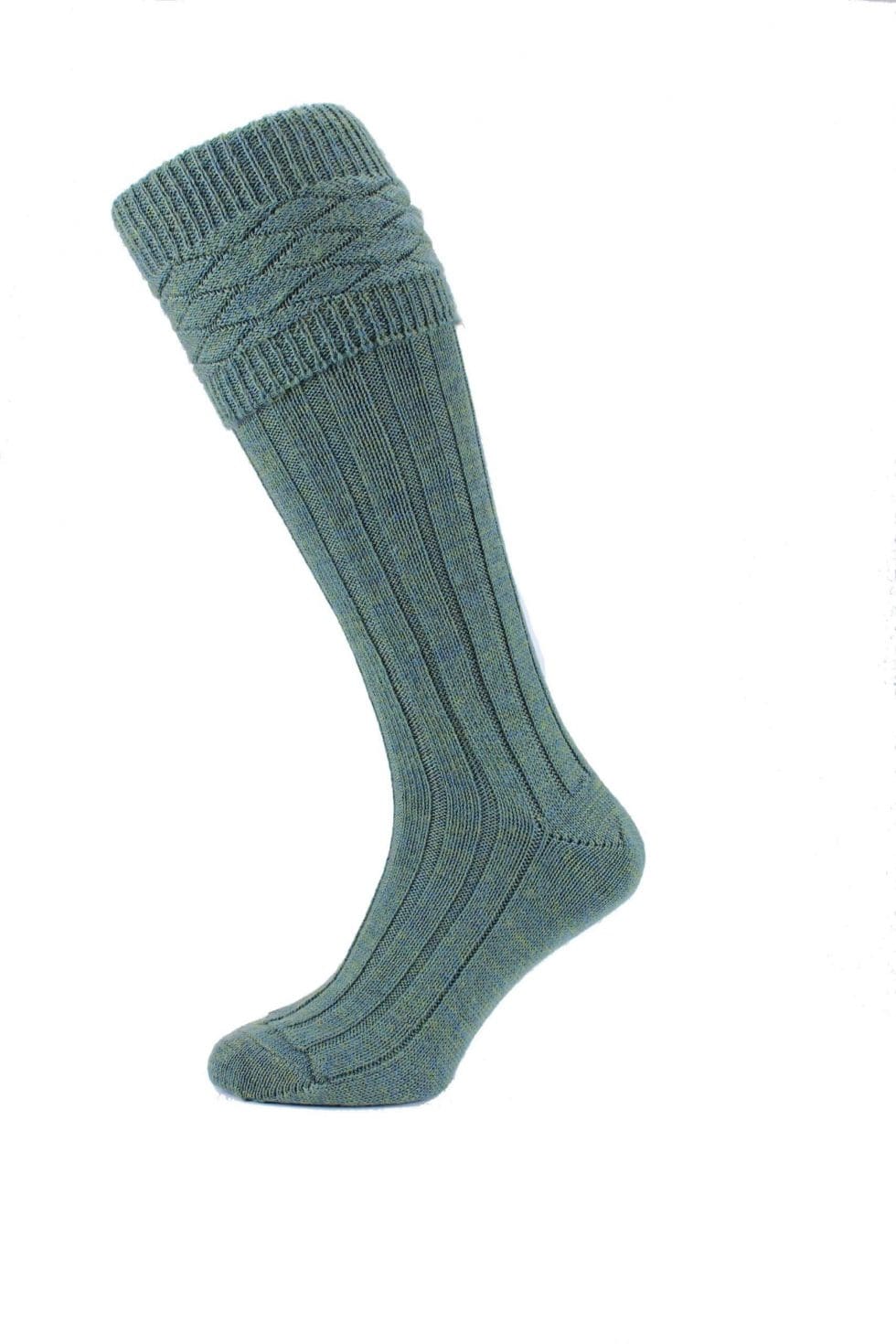 Premium Lovat Green Kilt Socks House of Henderson