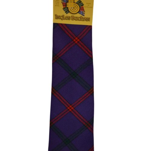 Men's Wool Tartan Tie - Montgomerie Modern - Purple
