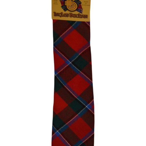 Men's Wool Tartan Tie - Sinclair Modern - Red