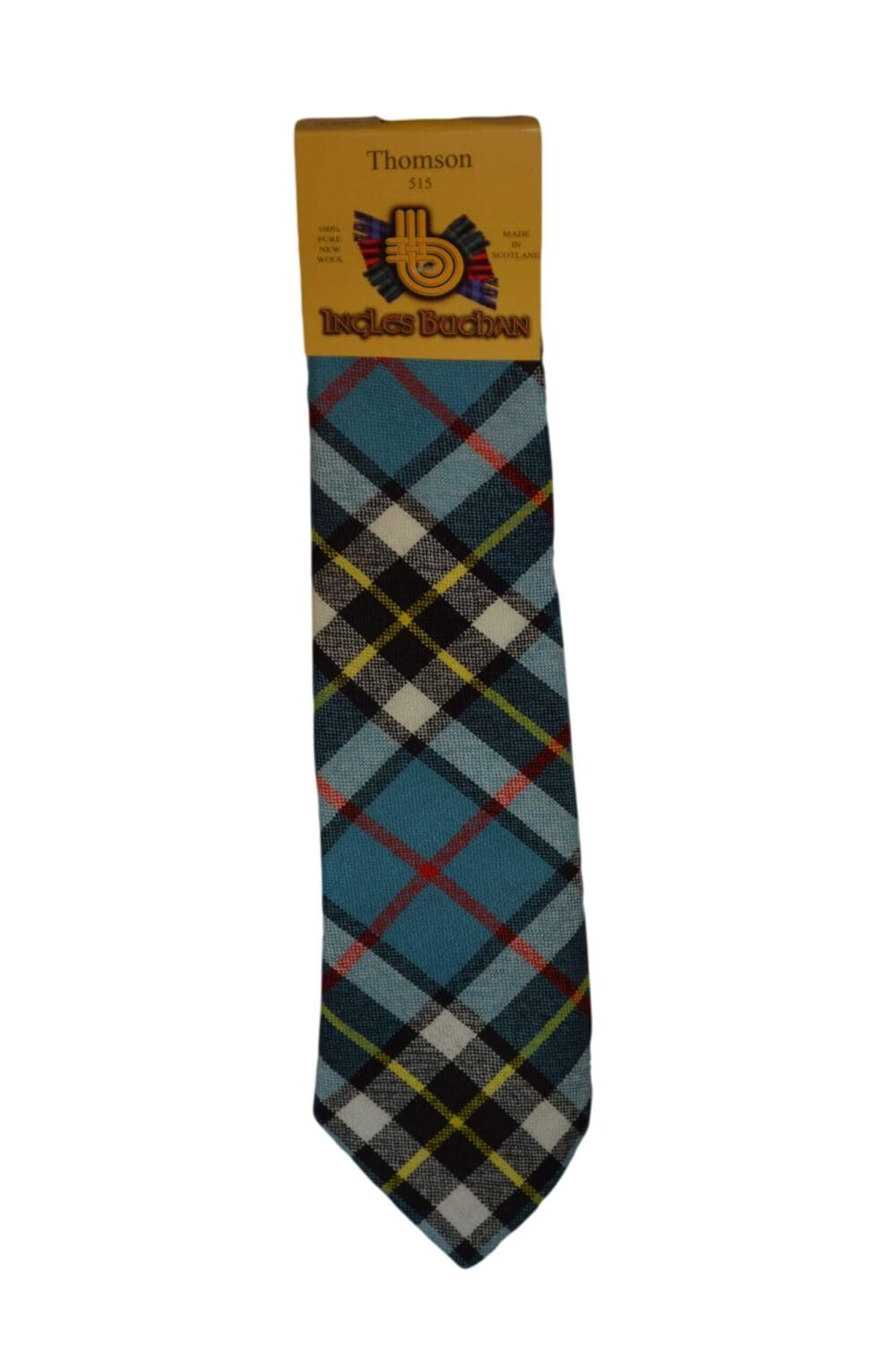 Men's Wool Tartan Tie - Thomson Modern - Blue