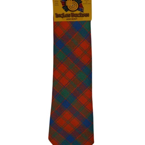 Men's Wool Tartan Tie - Robertson Ancient - Orange