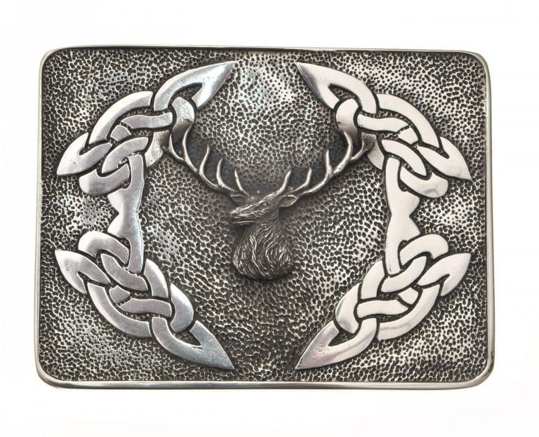 Kilt Buckle - Stag Bulldog