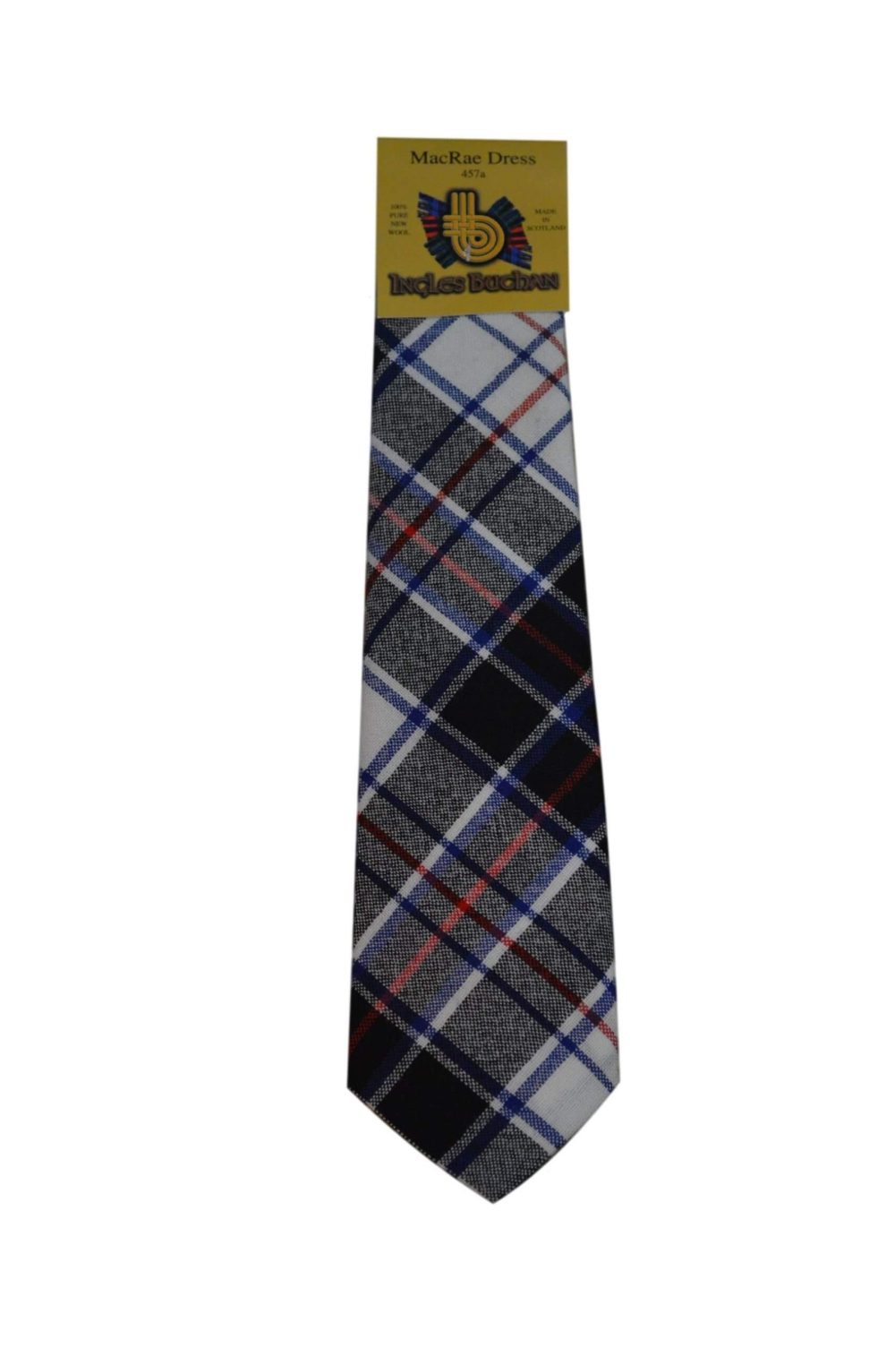 Men's Wool Tartan Tie - MacRae Dress Modern