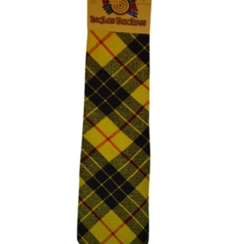 Men's Wool Tartan Tie - MacLeod Lewis Modern - Yellow
