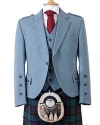 Lovat Blue Crail Kilt Jacket and Waistcoat