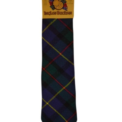 Men's Wool Tartan Tie - MacLeod Harris Modern - Blue.Green, Red
