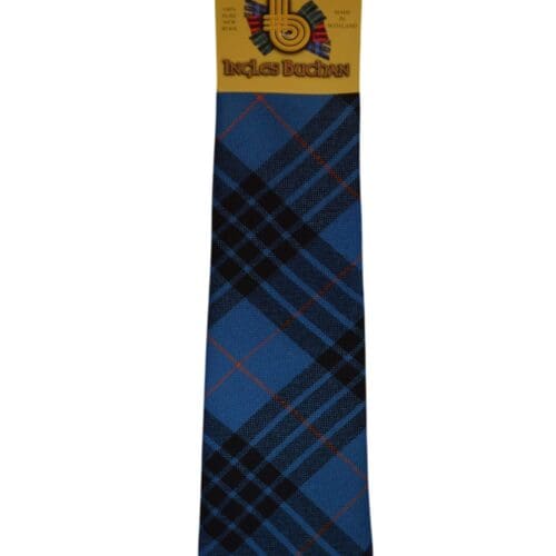 Men's Wool Tartan Tie - MacKay Blue Ancient - Blue