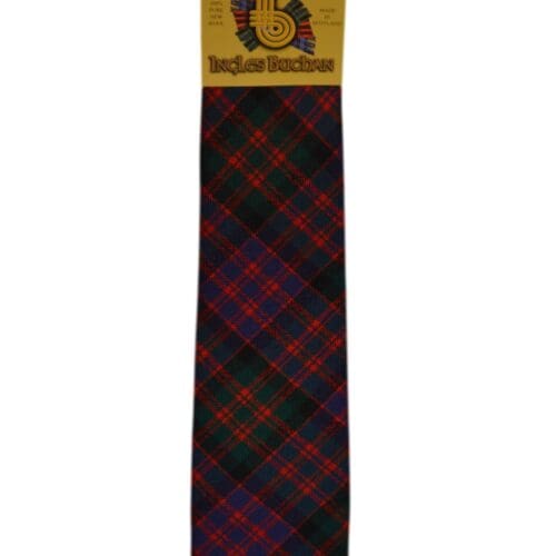 Men's Wool Tartan Tie - MacDonald Modern - Green, Navy, Red