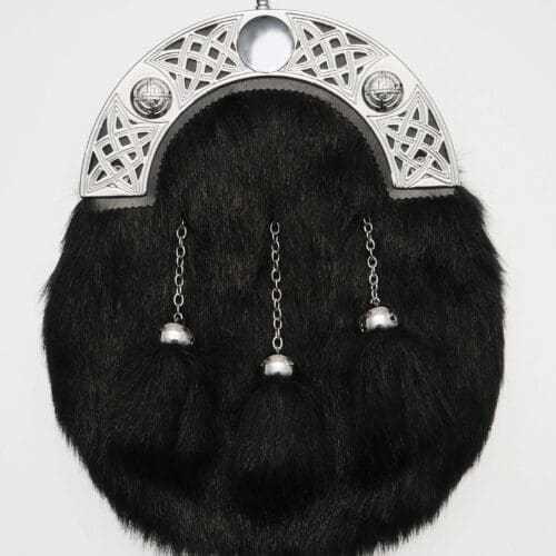 Dress Black Synthetic Fur Sporran