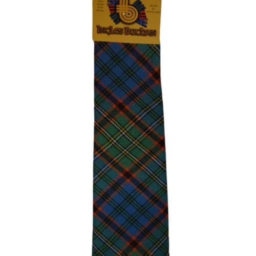 Men's Wool Tartan Tie - Nicholson Hunting Ancient - Green