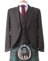 Brown Crail Kilt Jacket and Waistcoat