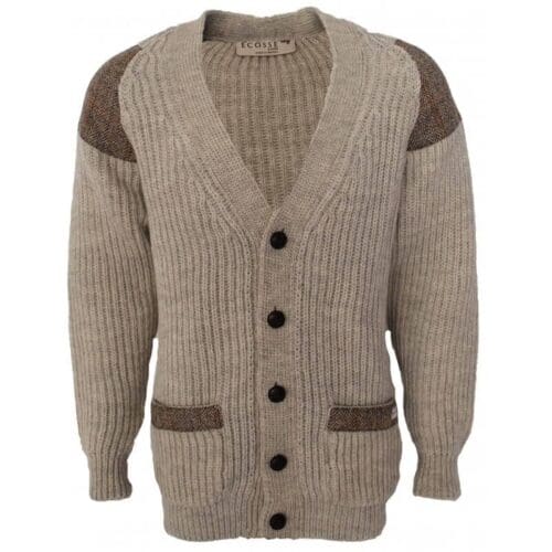 Harris Tweed Cream Cardigan