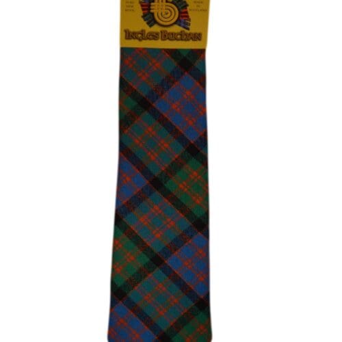Men's Wool Tartan Tie - MacDonald Ancient - Green, Blue, Orange