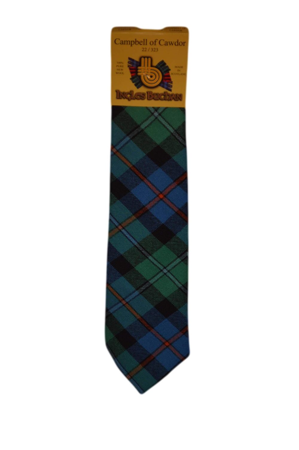 Men's Wool Tartan Tie - Campbell Cawdor Ancient