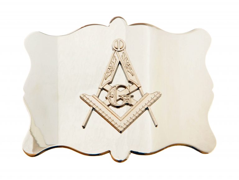 Plain Masonic Chrome Buckle