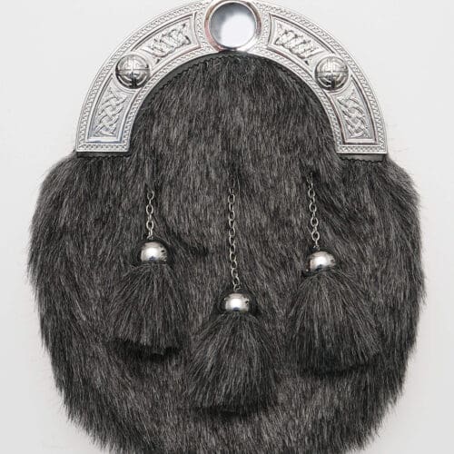 Dress Synthetic Grey Fur Sporran