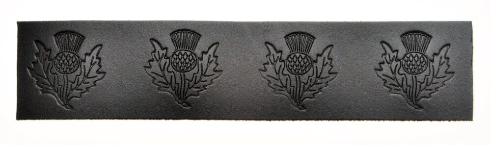 Velcro Belt - Embossed Thistle