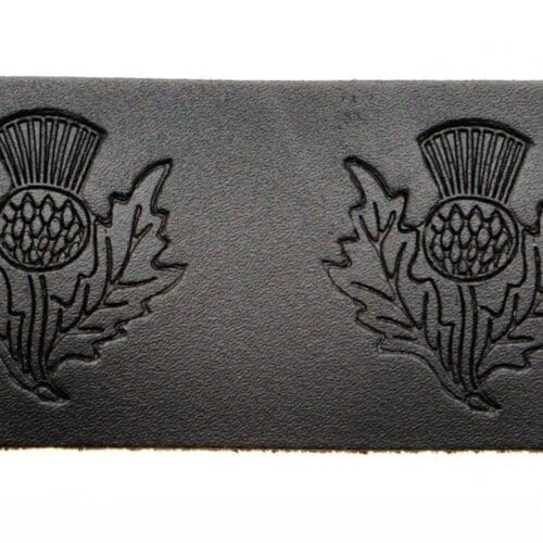 Velcro Belt - Embossed Thistle