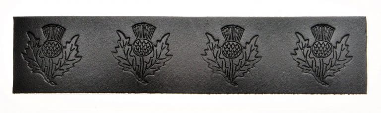 Velcro Belt - Embossed Thistle