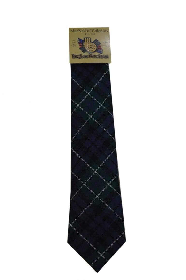 Men's Wool Tartan Tie - MacNeil Colonsay Modern